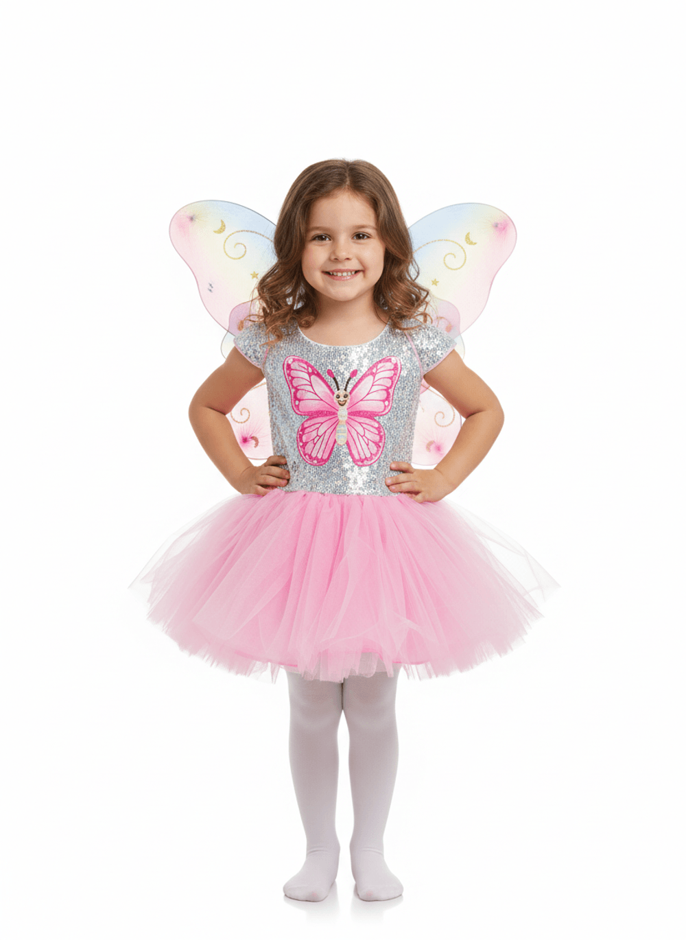 Vestido de Hada Mariposa Rosa Infantil - Image 3