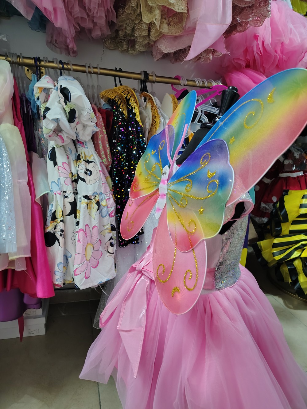 Vestido de Hada Mariposa Rosa Infantil - Image 4