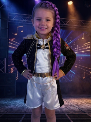 Conjunto Infantil Estrella Pop con Short Brillante