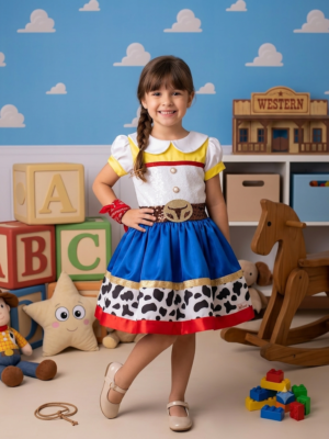 Vestido Infantil Vaquera de Juguete