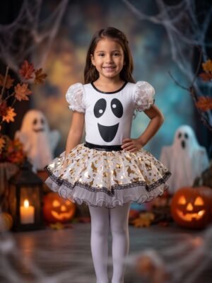 Vestido Infantil de Fantasmita Blanco - Disfraz de Halloween