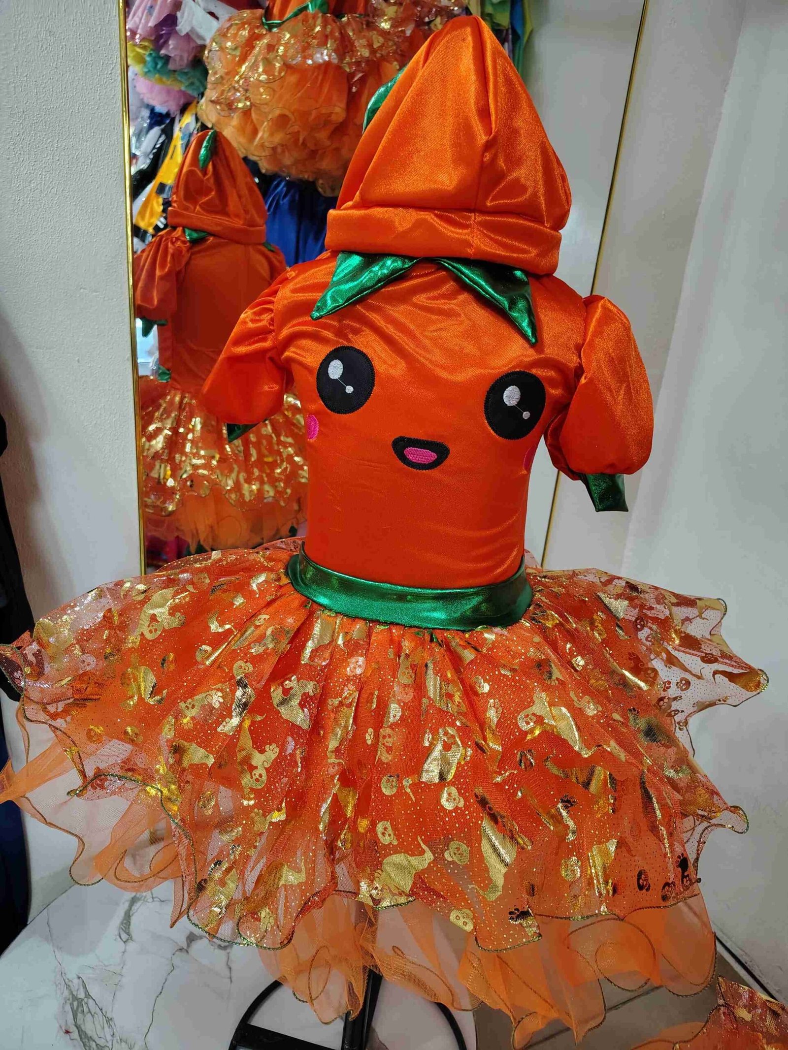 Disfraz para Niña de Calabaza Encantada - Vestido Infantil para Halloween - Imagen 2