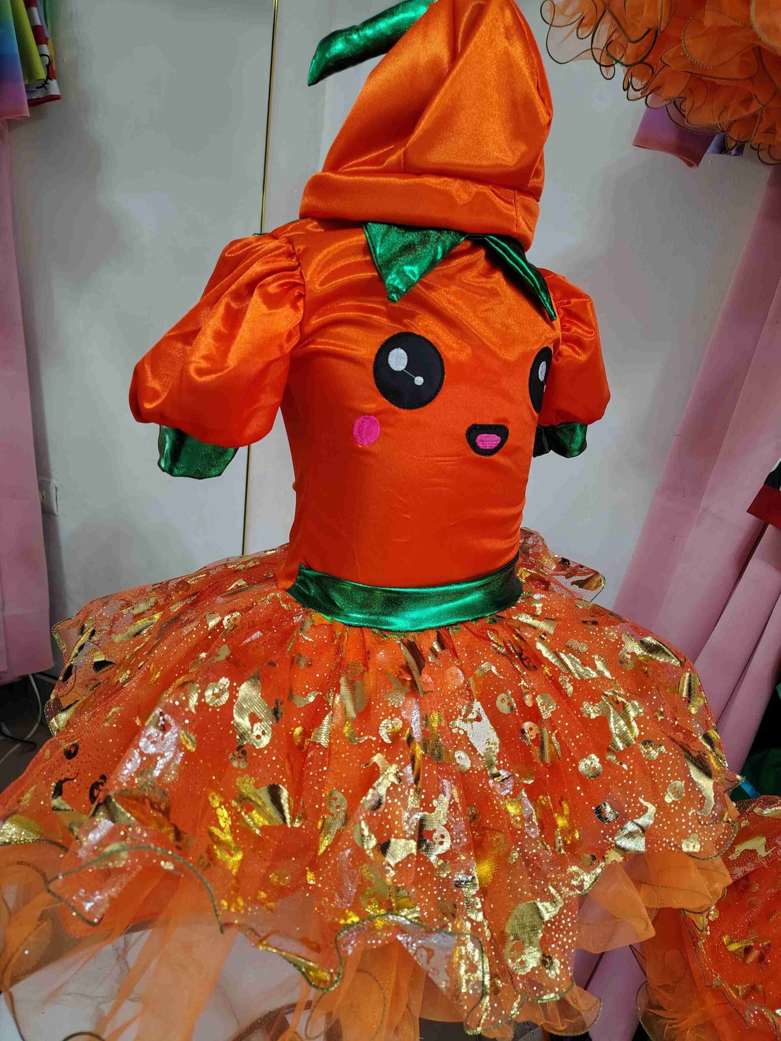 Disfraz para Niña de Calabaza Encantada - Vestido Infantil para Halloween - Imagen 3
