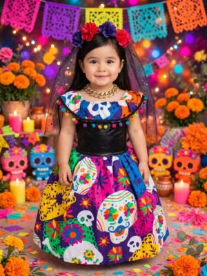 Vestido infantil de Catrina Bebé